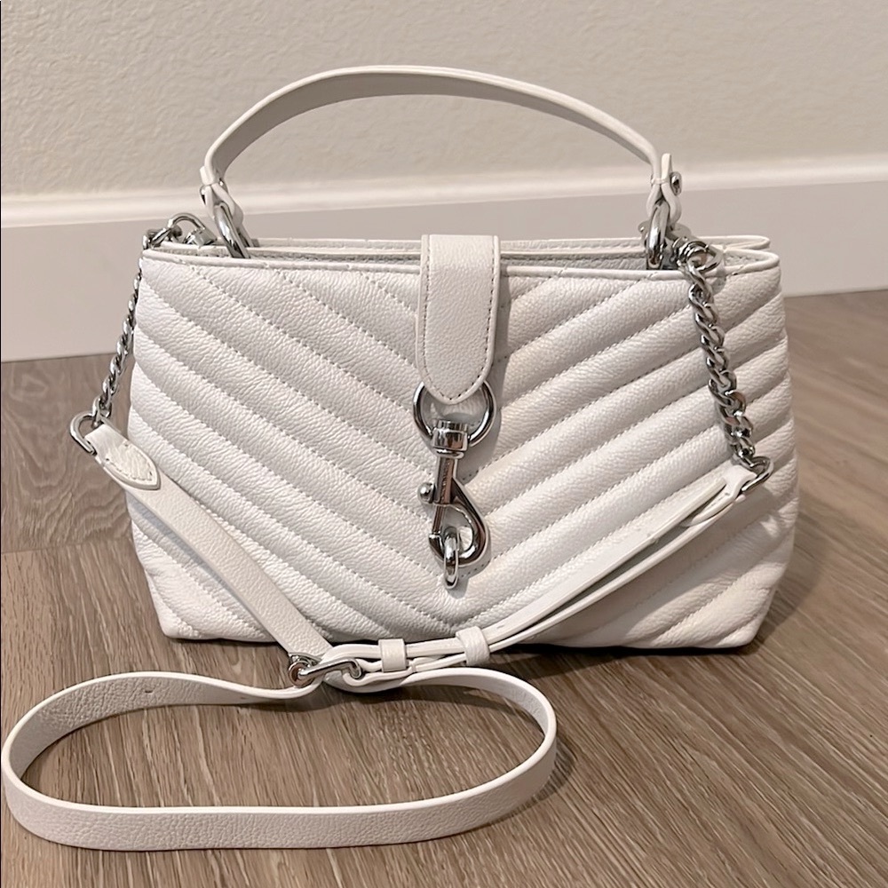 Rebecca Minkoff white quilted leather bag